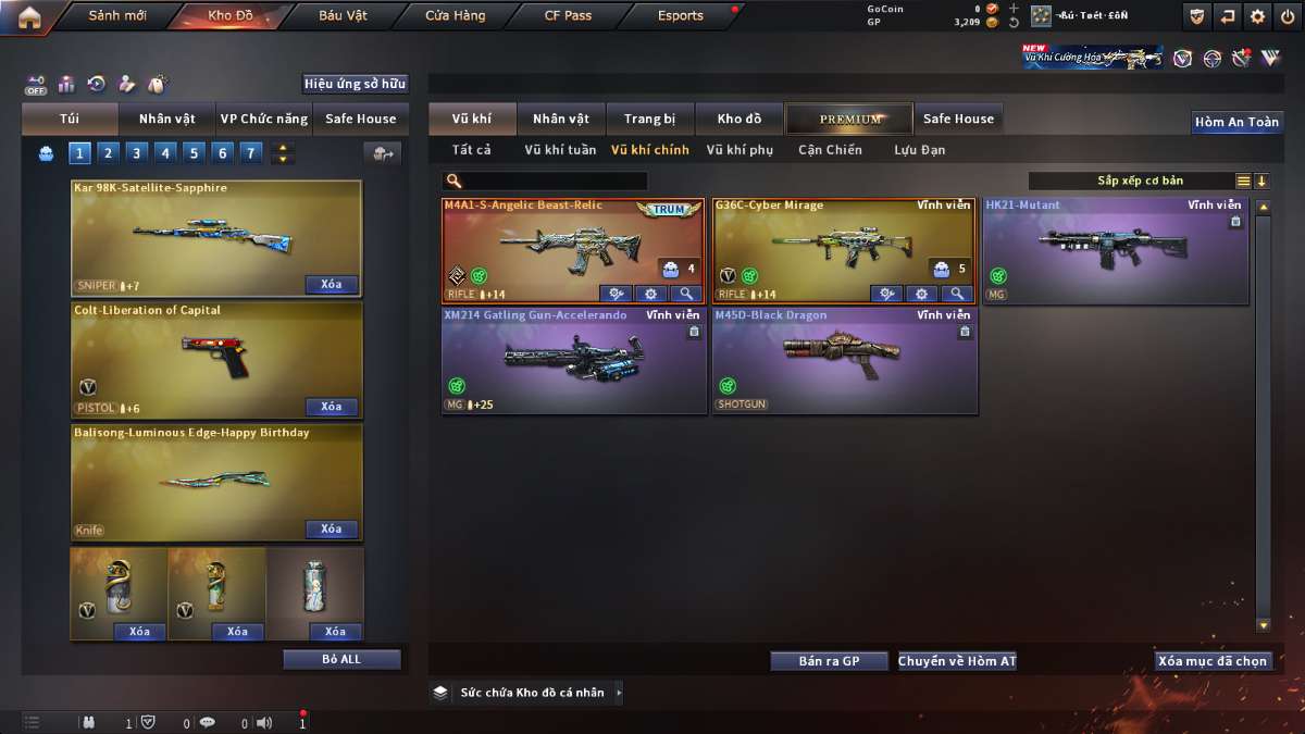 shop acc cf uy tin gia re